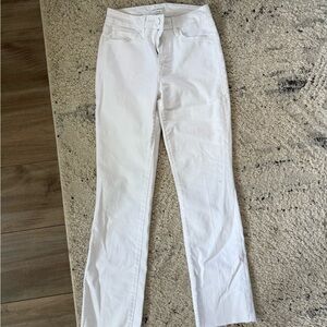 NEVER WORN Good American White Jeans